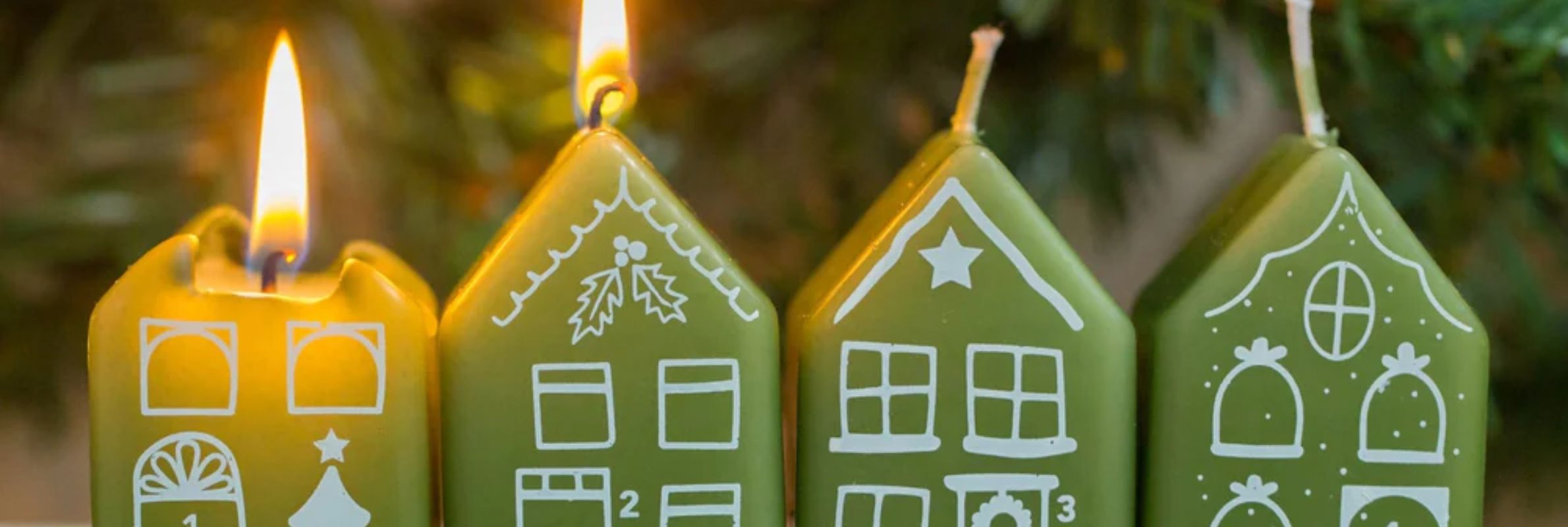 Hier vielfältige Weihnachts- und Adventskerzen in hyggelig nordischem Design entdecken